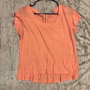 Light pink peplum blouse